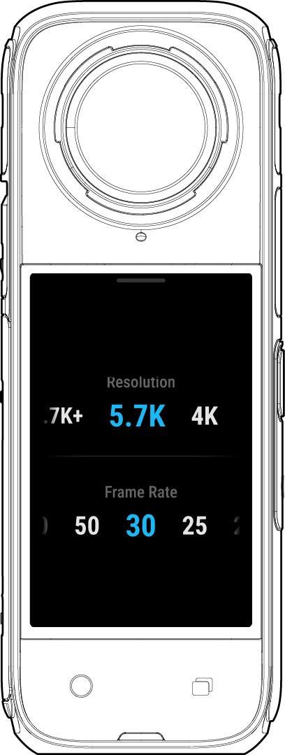 Insta360 x4 カメラのチュートリアル-タッチスクリーンの使い方